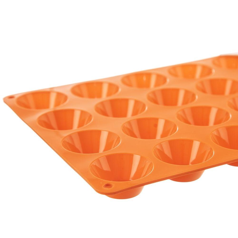 Forma do pieczenia 20 mini muffinek babeczek babeczki silikonowa pomarańczowa SILLINIE ORION 151764