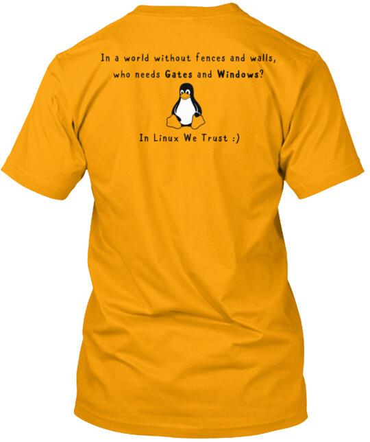 In Linux We Trust T-shirt L