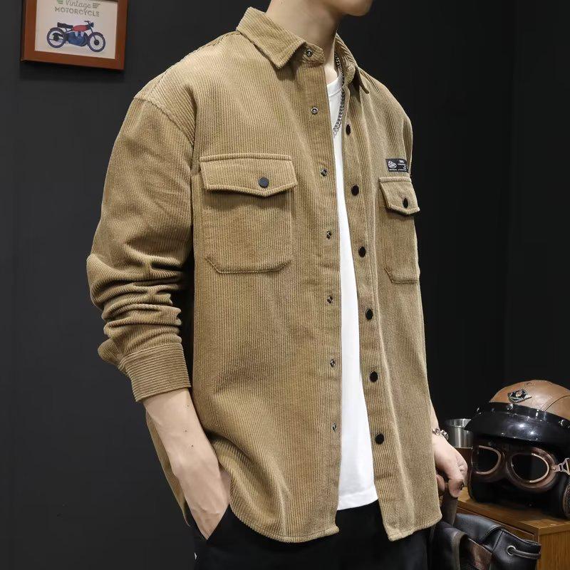 2024 Trendy Men's Casual Loose Lapel Workwear Jacket