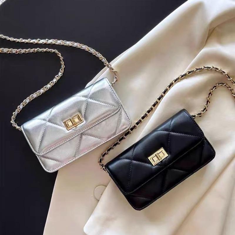 Mobile Phone Bag Women's New Trendy Diamond Niche Chain Bag Shoulder Crossbody Small Bag