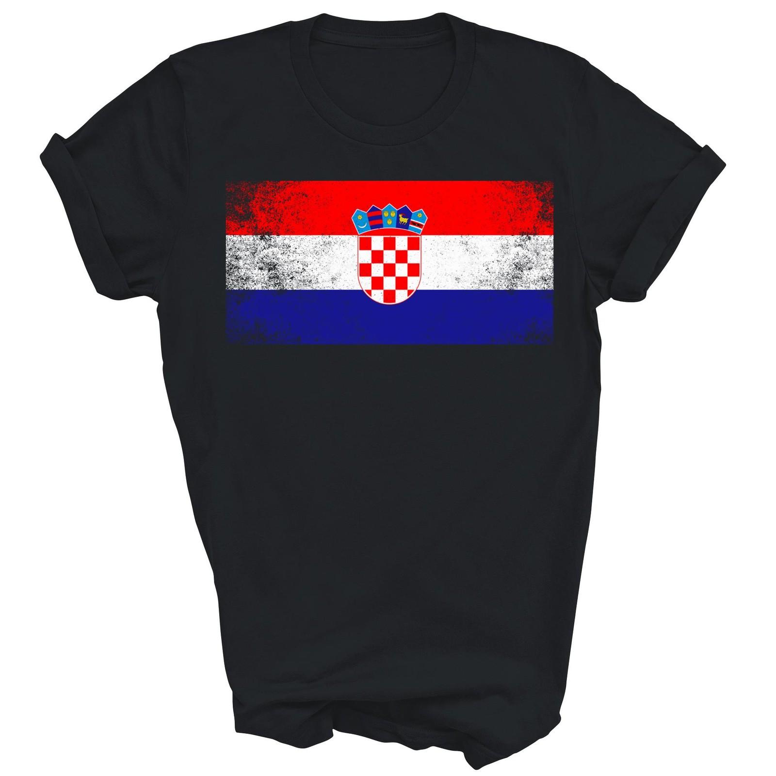Croatian Croatia Flag Pride Country Home Unisex Shirt Gift L