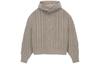 Men's Hoodie Fear of God Essentials Cable Knit Hoodie 'Core Heather'
