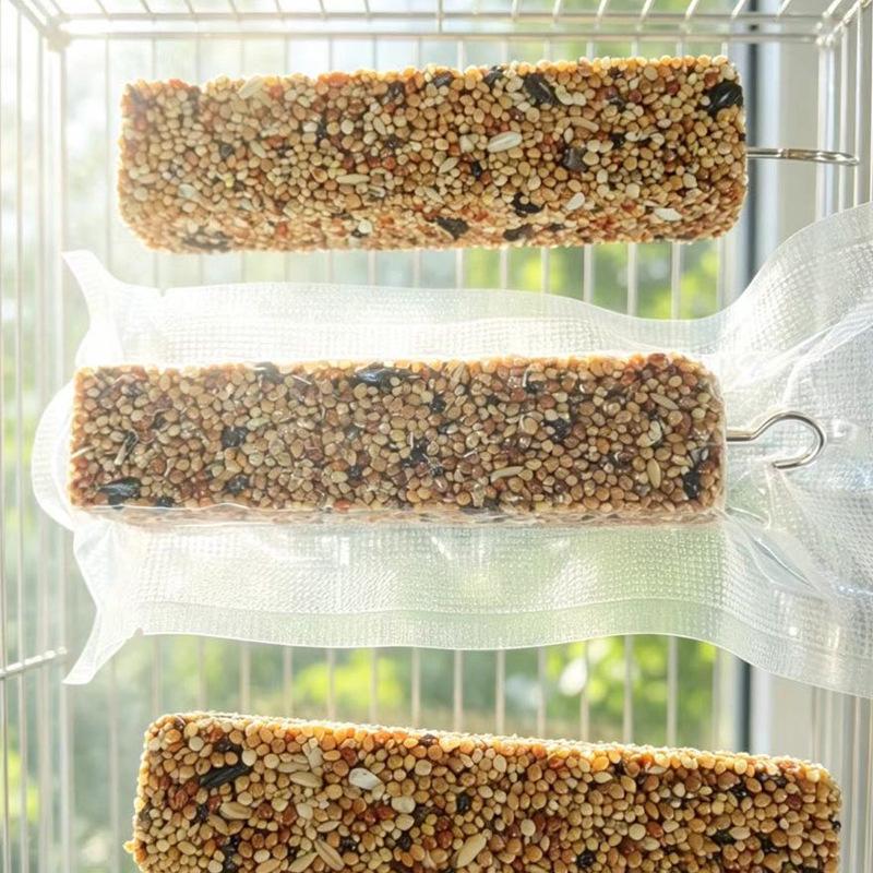 Grain Mix Parrot Chew Stick - Teeth Grinding, Nourishing Treat for Budgies, Cockatiels, Lovebirds, and Cage Birds