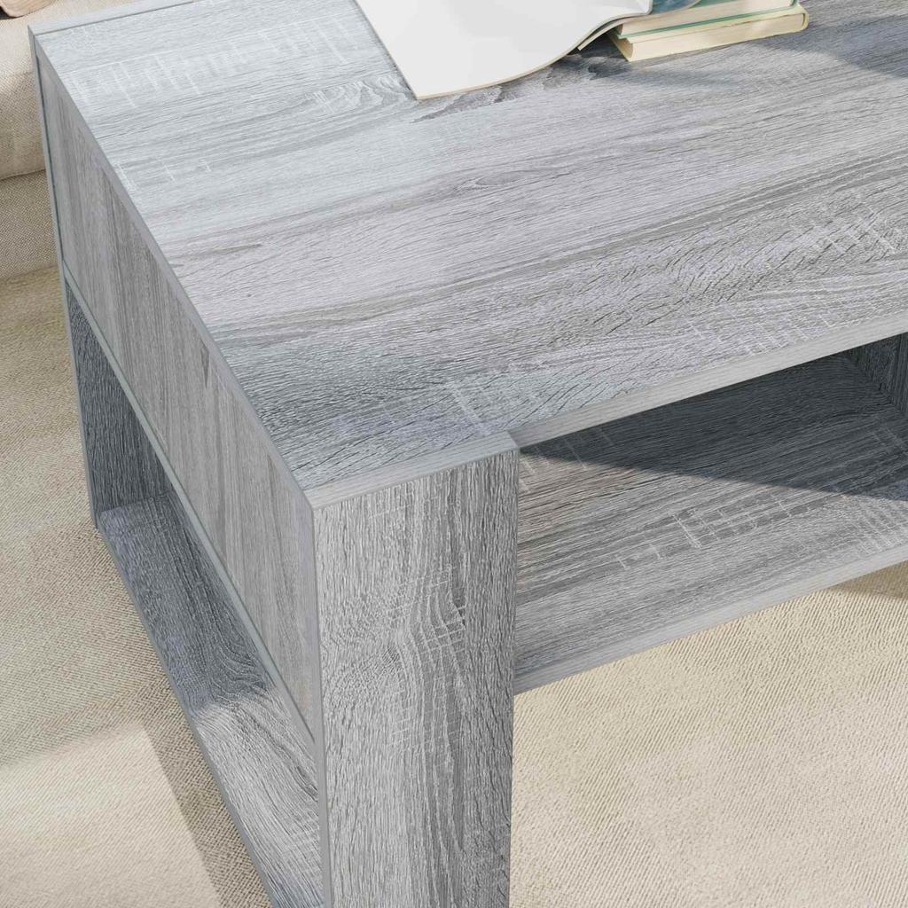 Coffee Table Grey Sonoma 92 x 53 x 45 cm Particleboard