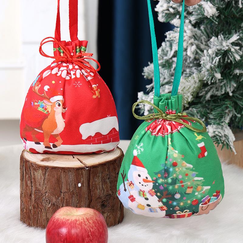 Christmas Eve Children's Plush Handbag - Cartoon Candy Gift Bag