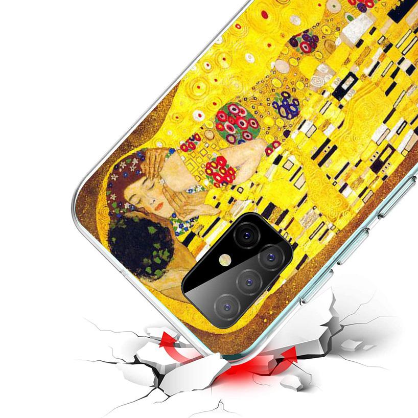 Kiss by Gustav Klimt Desig Phnoe Case for Samsung Galaxy A51 A50S A71 A70 A41 A40 A31 A30 A21S A20S A10S A21S A6 A7 A8 A9 Cover