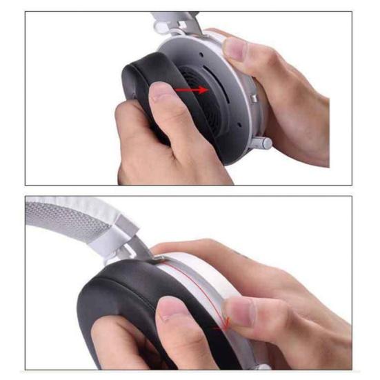 2Pcs Soft Earpads Ear Cushion Earmuff for Razer Kraken 7.1 V-2 Gaming Headphone