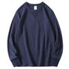 Export Factory Leftover Stock Spring New American Waffle Long-Sleeved T-shirt Men's Solid Color Casual round Neck Bottoming Shirt Fashion