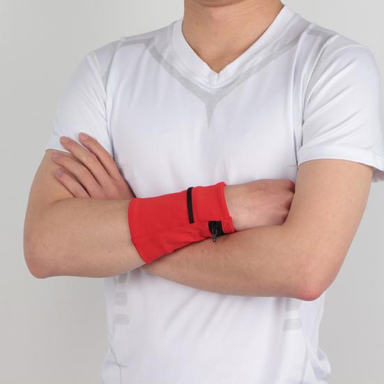 Handgelenktasche Anti-Verlust Anti-Rutsch Elastisch Atmungsaktiv Aufbewahrung Polyester Handgelenk-Geldbörse Handy-Tasche