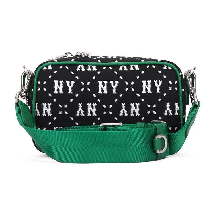 New MLB Polyester With Artificial Leather Combo Bag Camera Bag Shoulder Bag Crossbody Bag Regular Women's Black 3ACRS013N-50BKS