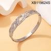 Diamond Inlaid Luxury Titanium Steel Bracelet – Gold Plated, Simple & Stylish Design