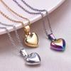 18k Gold-Plated Stainless Steel Heart Necklace - Elegant DIY Jewelry Accessory