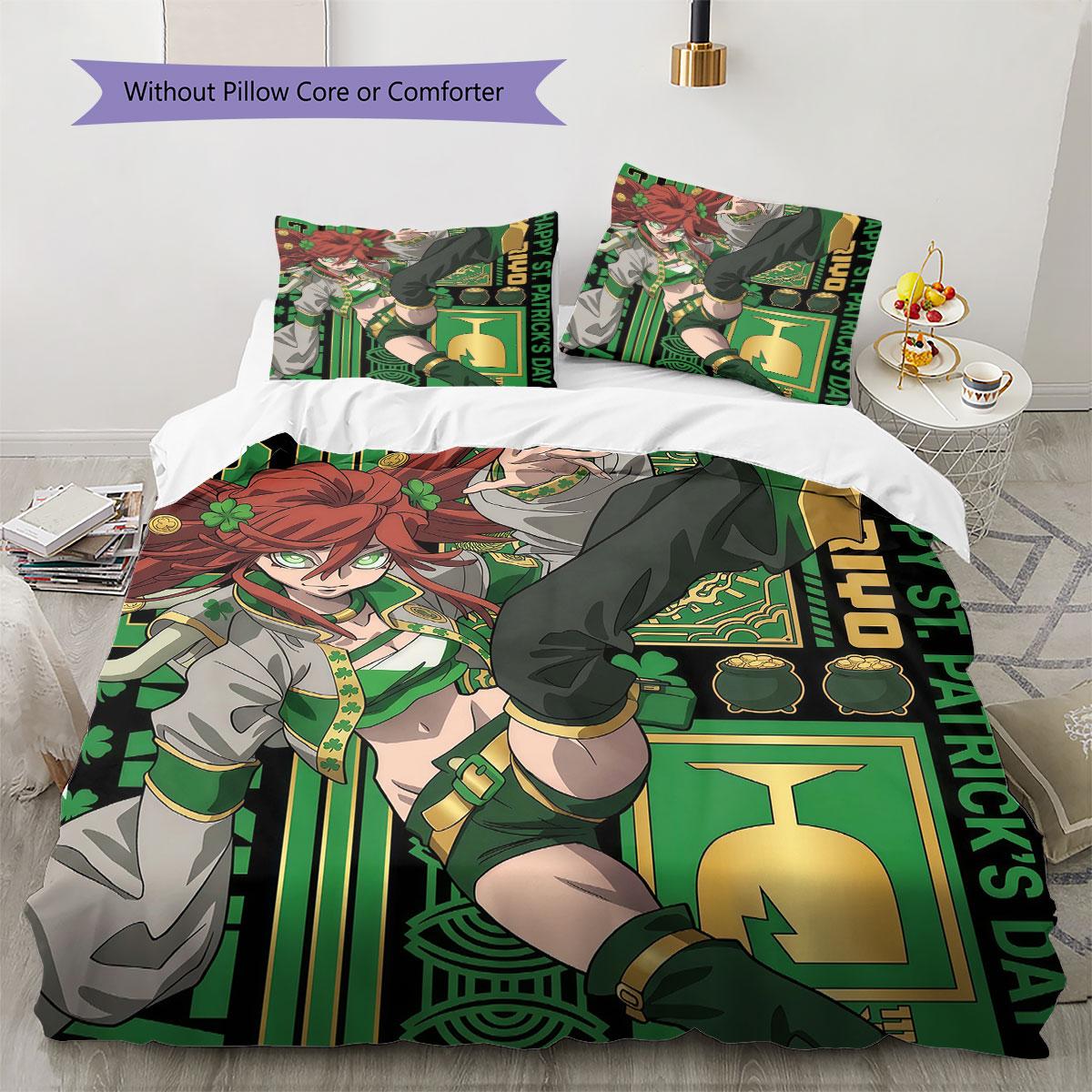 

GACHIAKUTA Pattern Bedding Quilt Set Quilt Cover Pillowcase Home Decoration Birthday Gift (1 * duvet cover + 2 * pillowcase, without core) 135x200cm