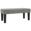 346638 vidaXL Bench Light Grey 70x30x30 Cm Velvet