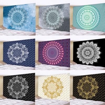 Mandala Poliester 180*230cm Kwadratowy Gobelin Wiszący na Ścianę Dywan Koc Mata do Jogi do Dekoracji Domu Sypialni