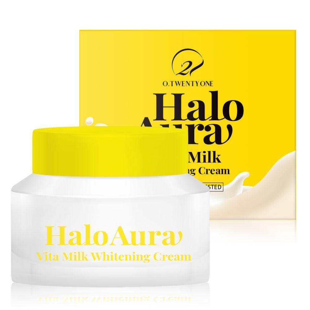 O21 UESKEFBY Halo Aura Milk Whitening Cream 50g Tone-up Cream