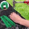 Durable and Sturdy U-shaped Garden Nail 6 Inches U-type Garden Turf Staples  Plastic Films