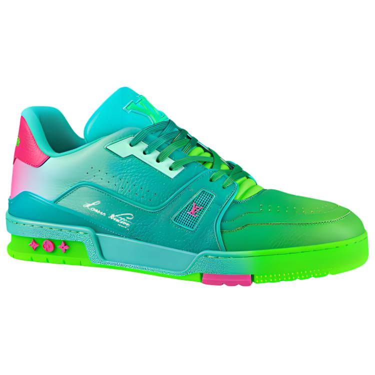 Louis Vuitton Trainer Sneakers 'Teal Green' 1A9TRQ