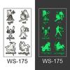 New luminous tattoo stickers small fresh fashion personality luminous stickers temporary tattoo stickers