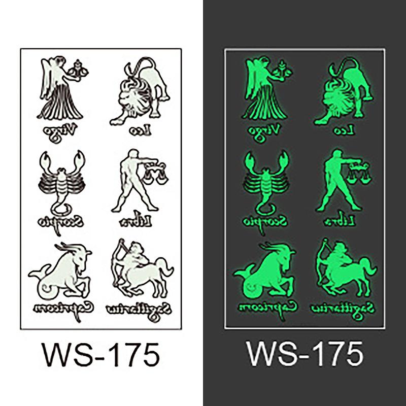 New luminous tattoo stickers small fresh fashion personality luminous stickers temporary tattoo stickers