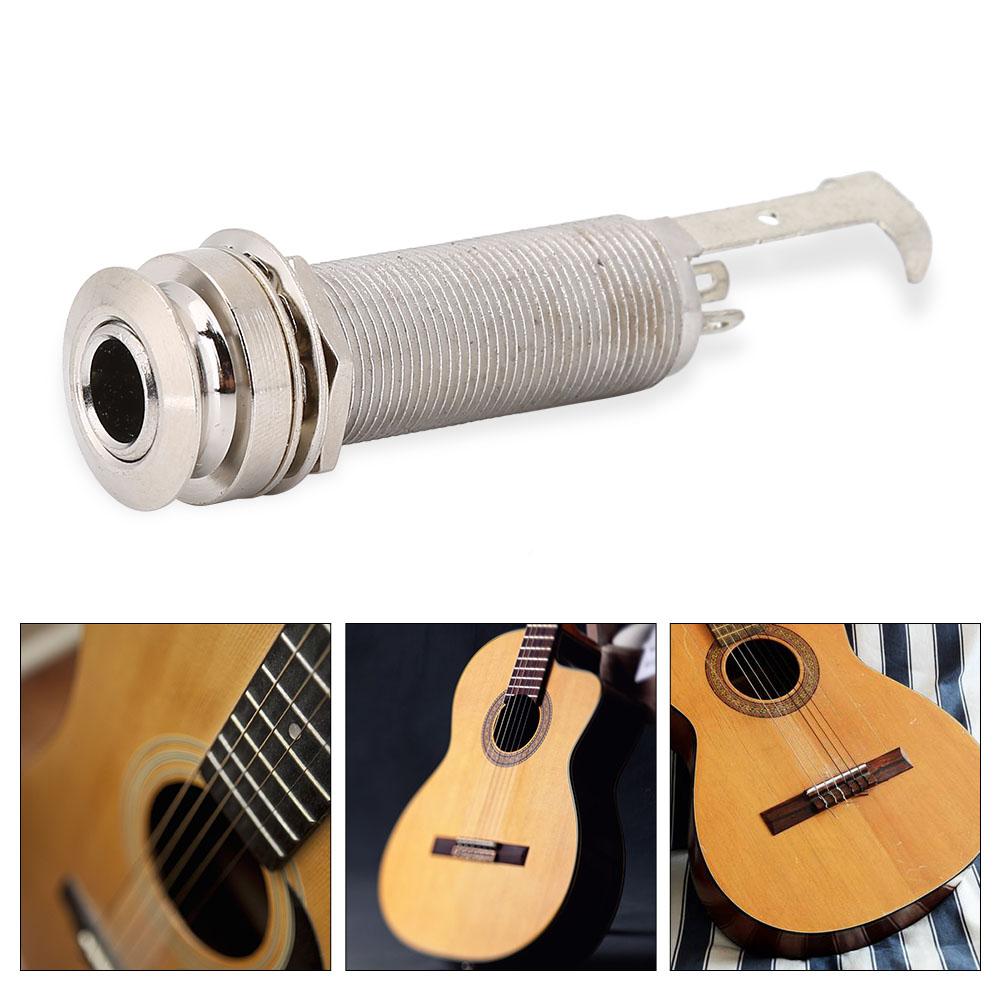 1Celsius4inch Cylinder   Threaded End Pin Output   Socket for Electric Guitar Bass (Gold)