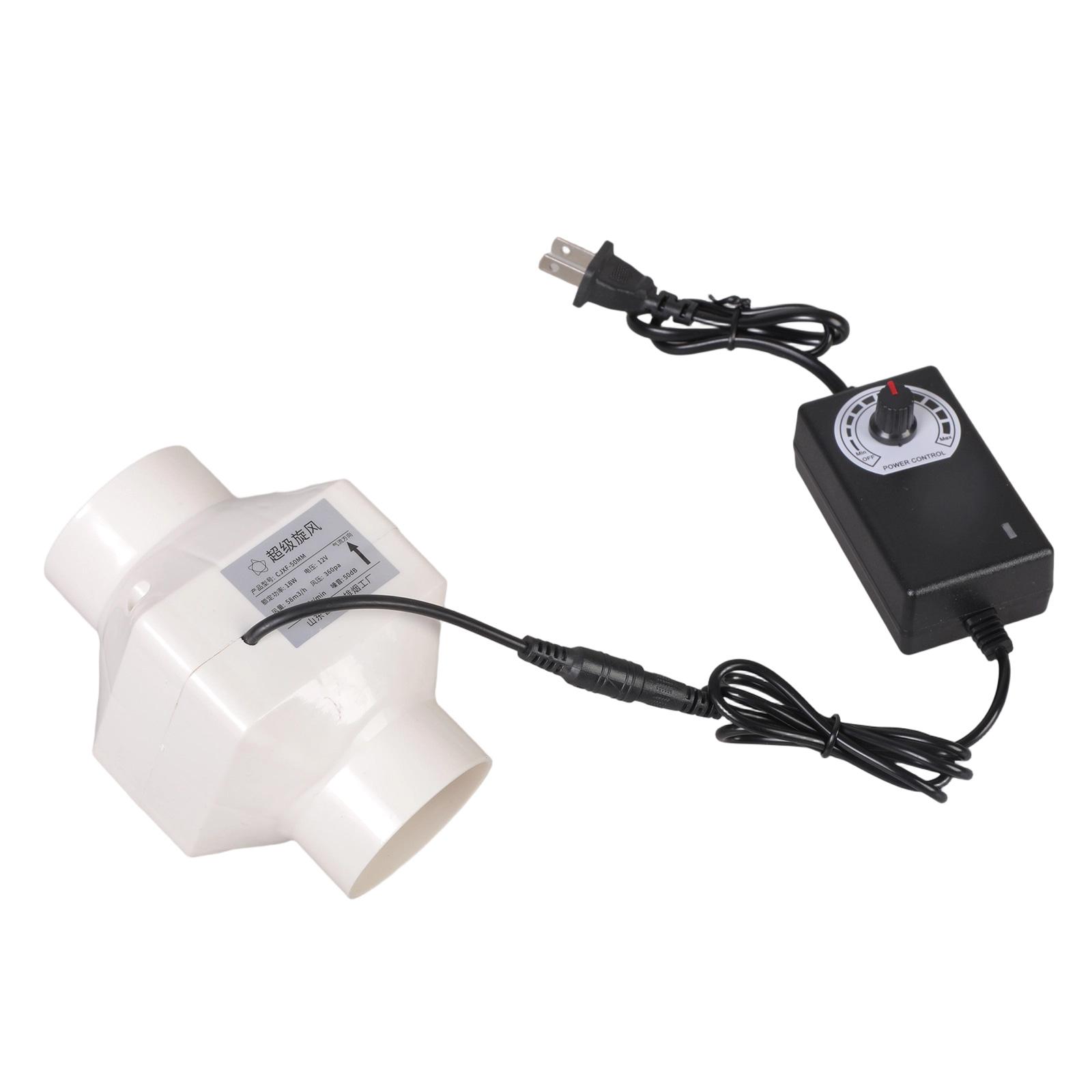 

12V Direct Current Pipe Ventilation Fan 360Pa Pressure 50dB Quiet Operation Exhaust Fan For Greenhouse Storage Room Airflows 1