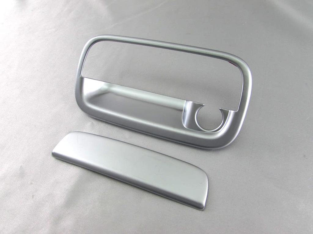 BRIGHTZ Door Handle Covers and Rear Hatch Knob Plate Set in Satin Silver for Toyota Hijet Cargo S331V Compatible with and 331 S321V, [REA-DHC-030].