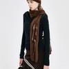 KIMZISU Ribbon Tied Muffler _ BROWN
