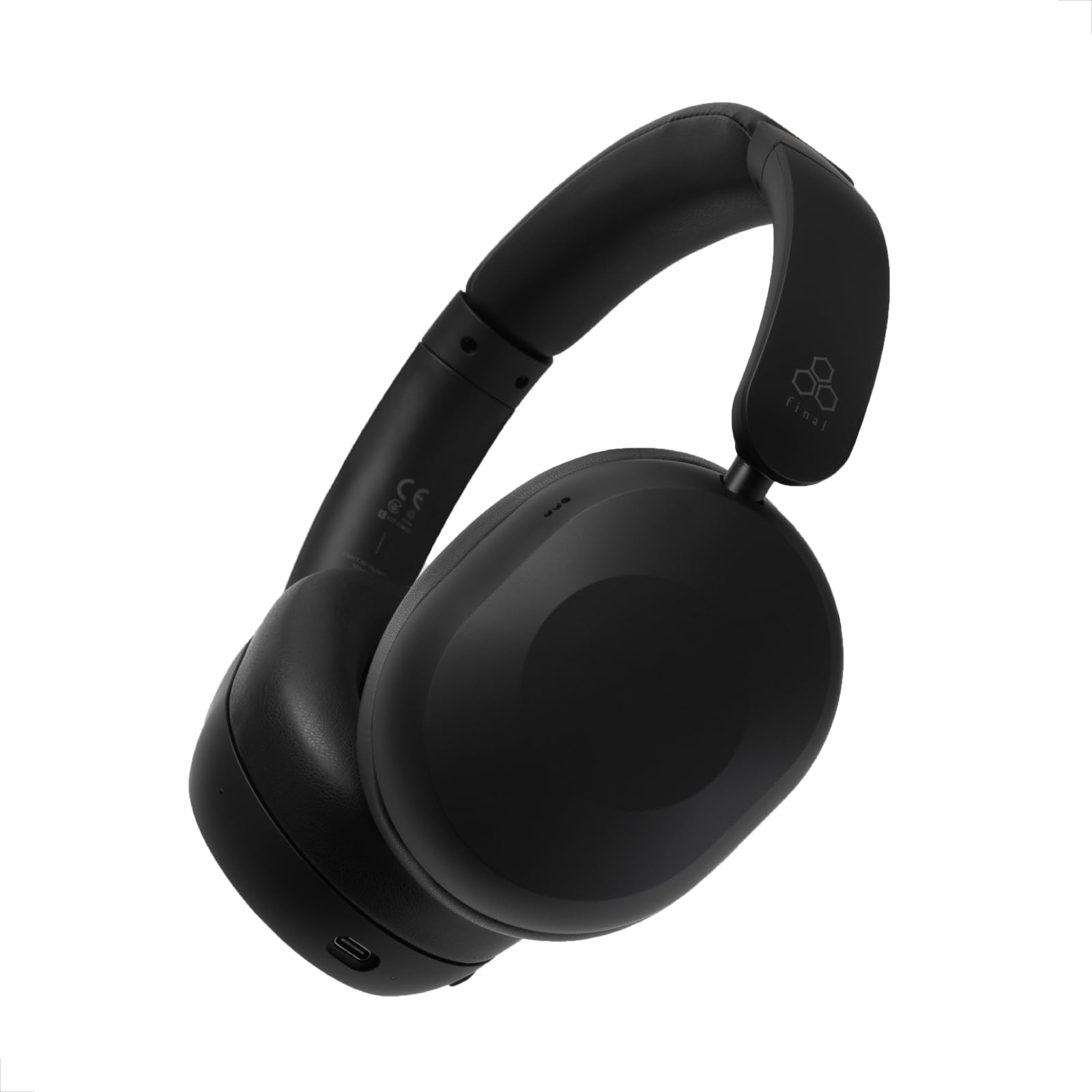 

final UX1000 Bluetooth Wireless Headphones with Hybrid Noise Cancellation, Up to 70 Hours of Playback, and Multi-Point Connection (Black)