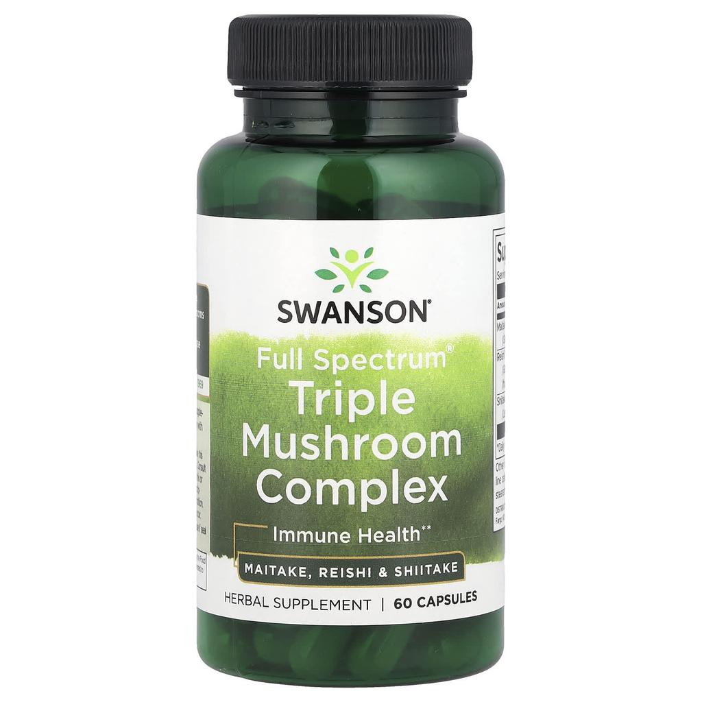 Full Spectrum® Triple Mushroom Complex, 60 Capsules