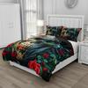 Rose Skull Bedding Set Famous Anime Duvet Cover Sets Comforter Bed Linen Twin Queen King Single Size Dropshipping Gift