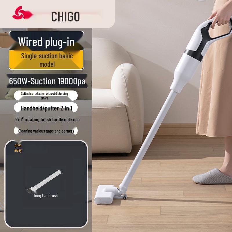 Chigo Handstaubsauger und Wischmopp kabellos: Starke Saugkraft für Tierhaare und Bodenreinigung