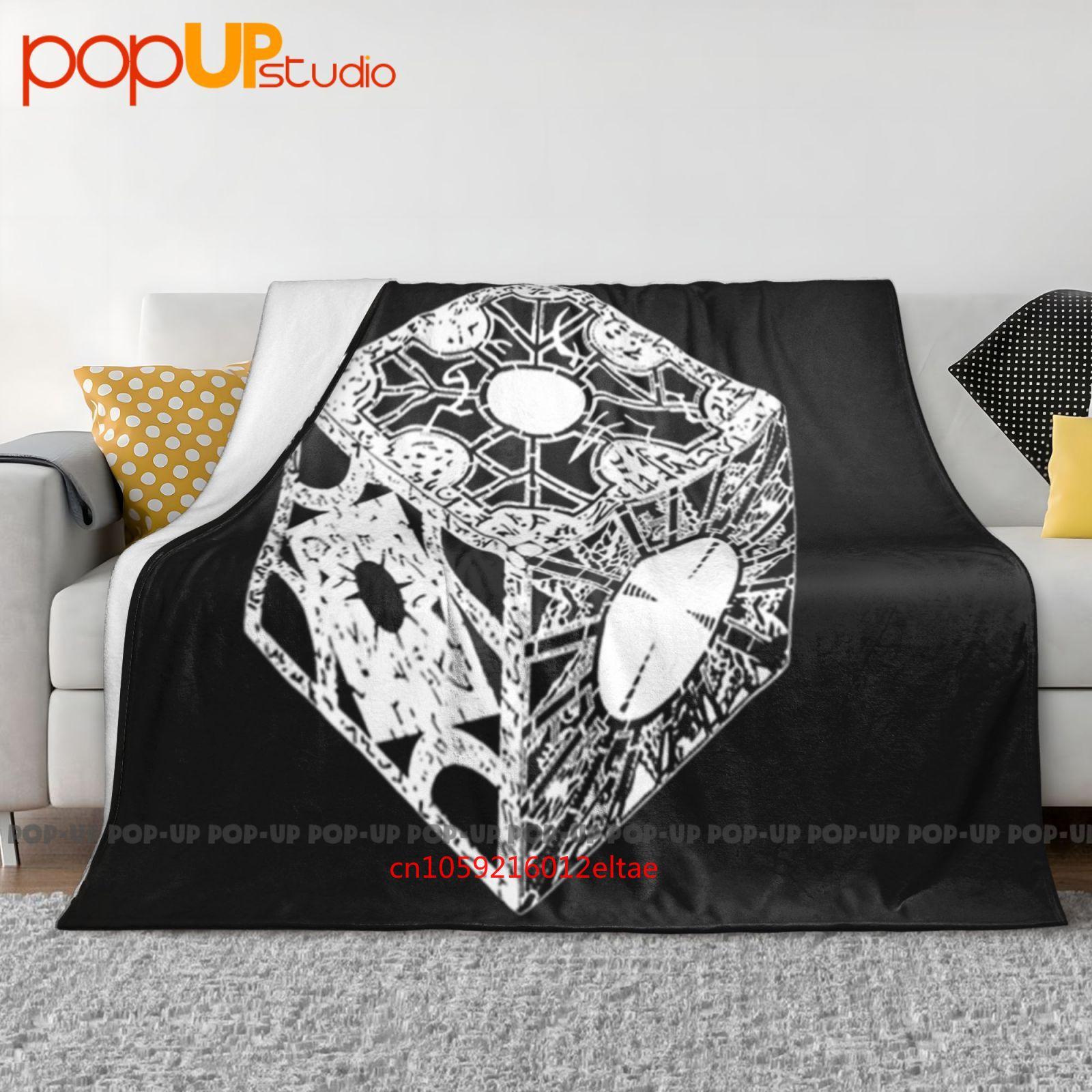 Hellraiser Puzzle Box Cenobite Pinhead Occult Horror Alternative Ultra-Soft Blanket Quilt Winter Sofa Cover Bed Covers Size: 75*100cm, Weight: 230 GSM