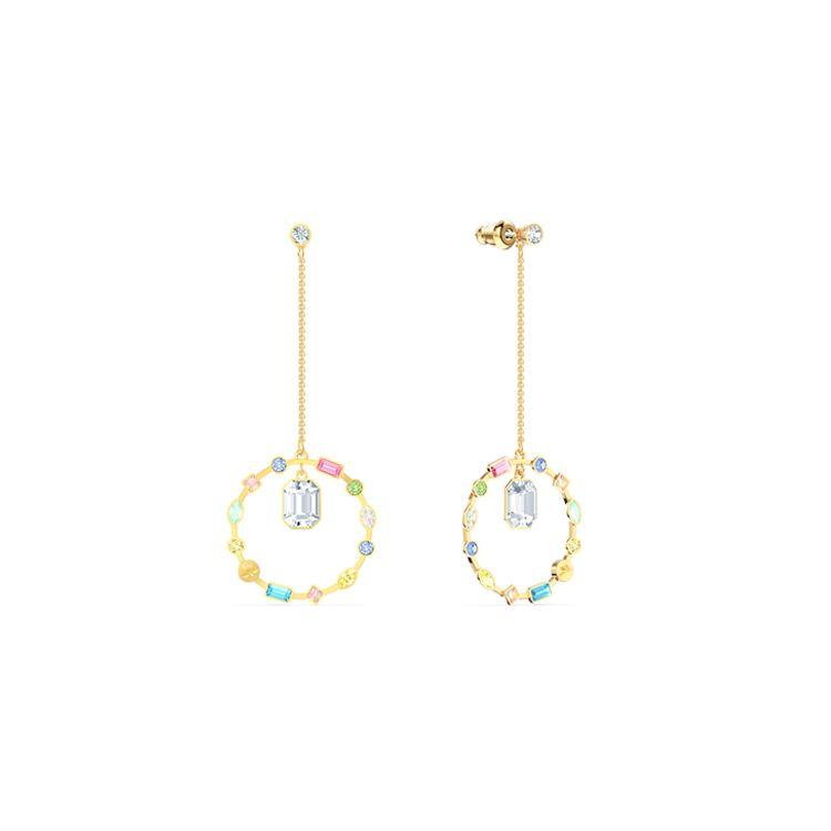 

Swarovski Rainbow Swan Crystal Earrings Women earrings 5562897 Box (Random Color)
