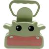 Pegador de Mandíbula para Pet Pá Coletora de Fezes Portátil para Cachorro Coletor de Fezes de Cachorro com Porta-Sacos (Cor : Verde, 19x10cm)