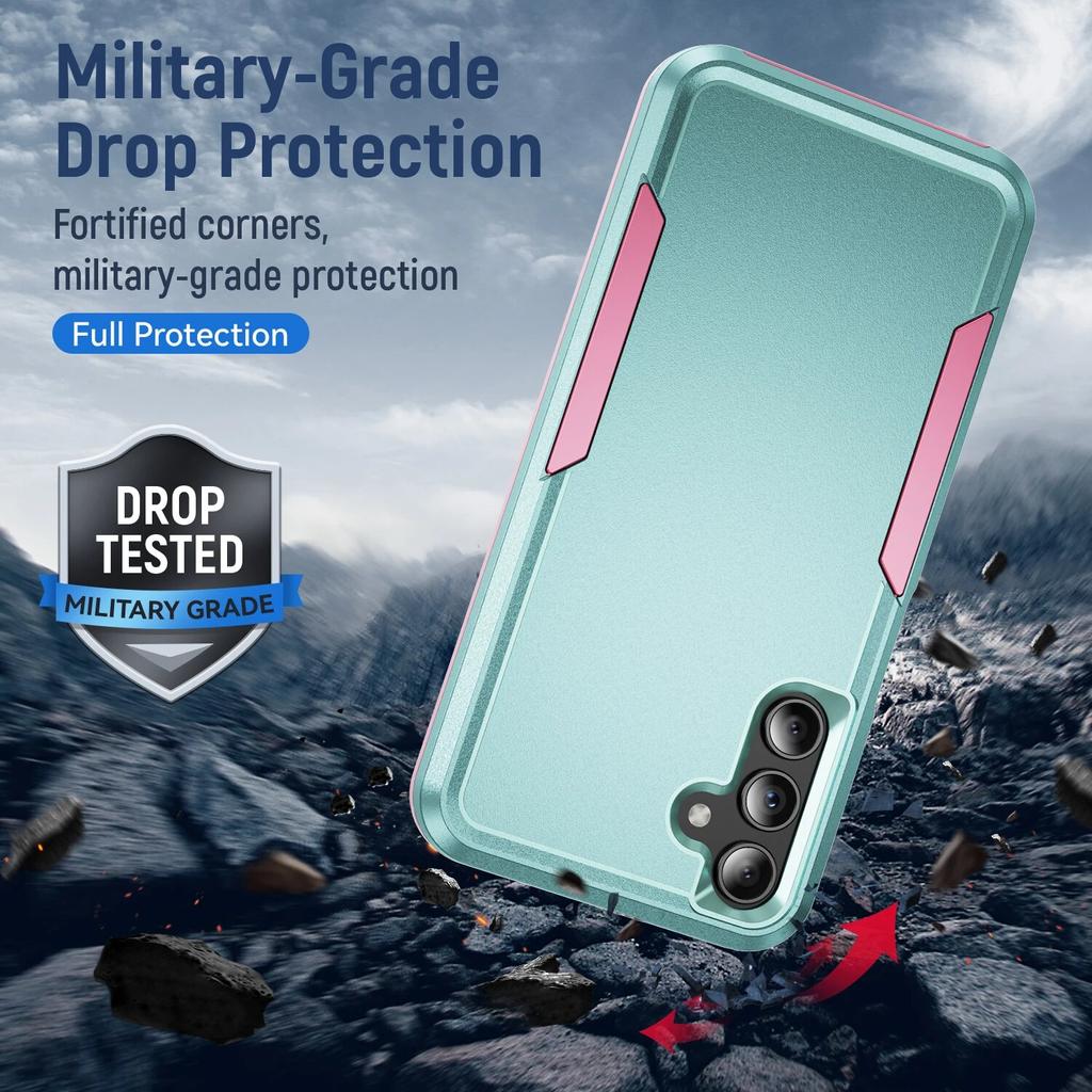Matte Feeling Strong Handyhülle für Samsung Galaxy S24 Plus S23 Ultra S22 S21 FE S20 5G Fallschutz Rückseite