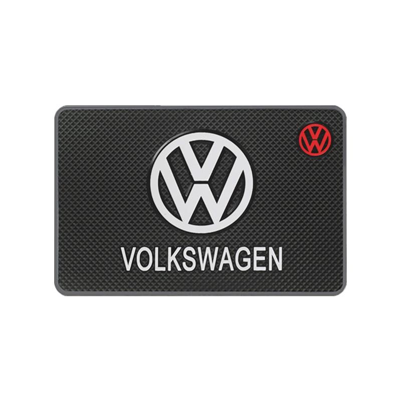 Car Coaster Mat Water Cup Pad PVC Silicone Non-Slip Pad Emblem Auto Accessories For Volkswagen VW GTI Polo Golf Passat Scirocco tik077