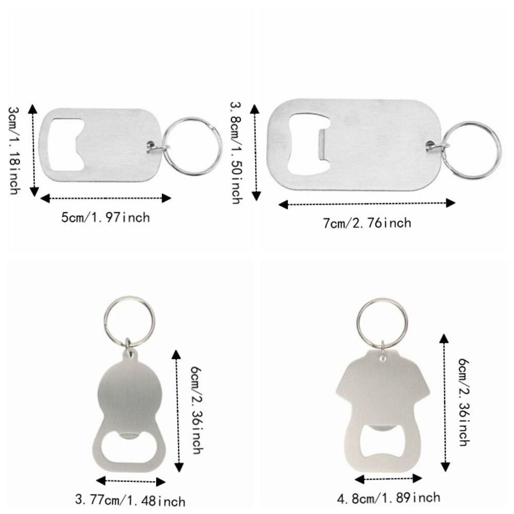 Simple Bottle Opener Keychain Stainless Steel Portable Bottle Opener  Daily Carry