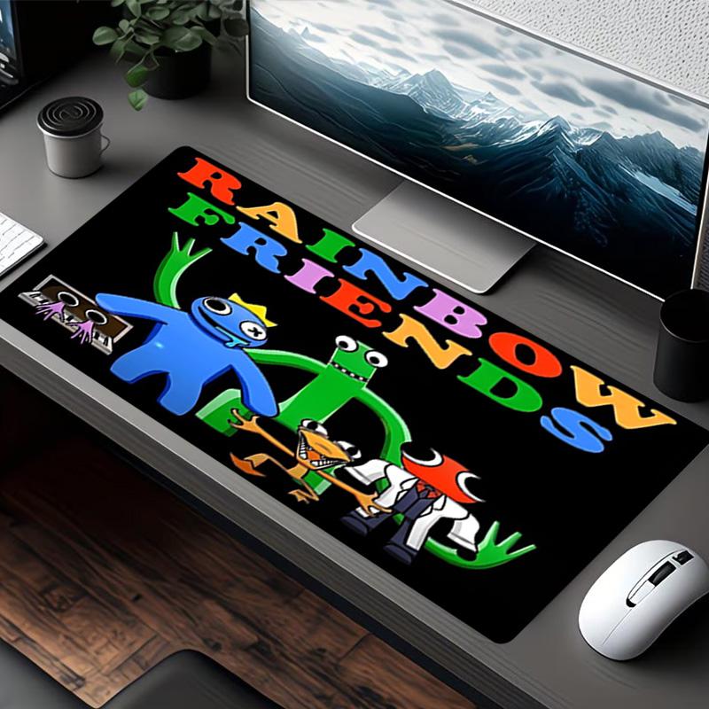 Game Rainbow Friends Print Mouse Pad, for Keyboard Pad Laptop PC Mat for Office Home Use, Desk Decor, Perfect Birthday Gift for Gamers