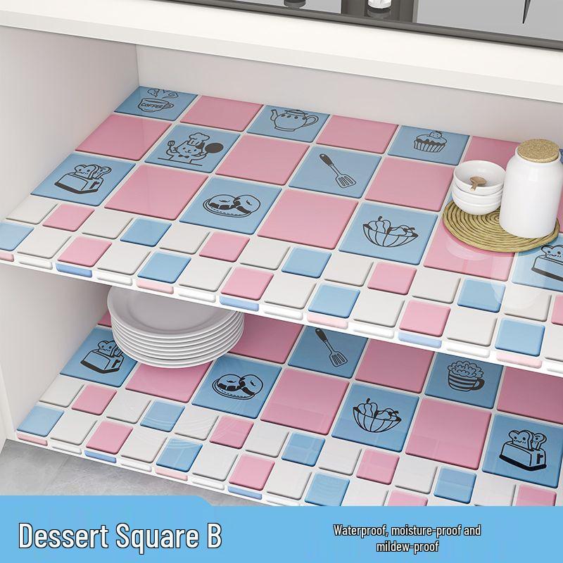 Enhanced Waterproof Kitchen Stove Wallpaper - Oil, Heat, and Moisture Resistant Self-Adhesive Sticker