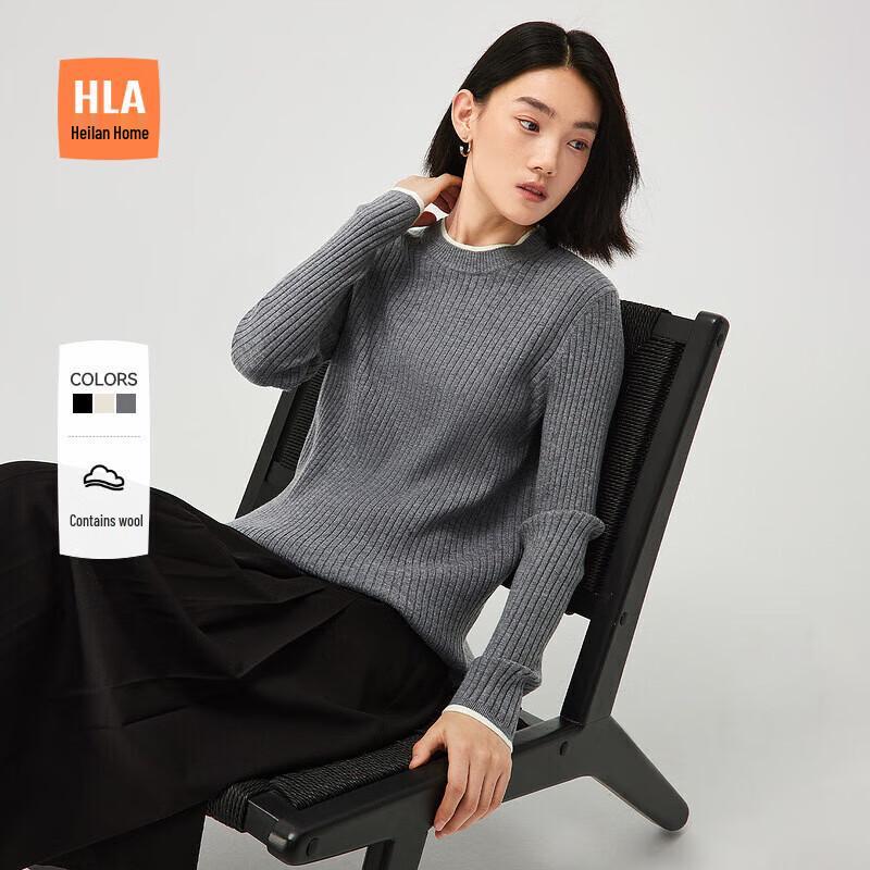 

Hodo Women s Round Neck Knit Sweater L