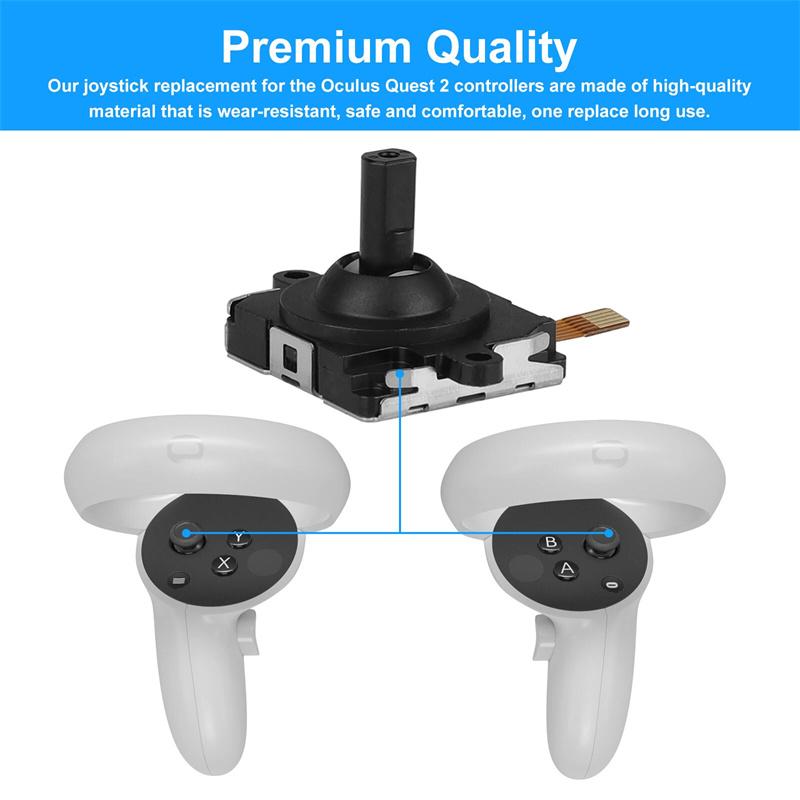 14 In 1 3D Analog Joystick Repair Kit For Oculus Quest 2 Touch Controller Left/Right Handle Durable 3D Joystick Replacement Part