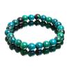 Malachite Bracelet for Women Men Natural Stone Bead Bracelet Round Diabetic Relief Bracelet Jewelry Gift