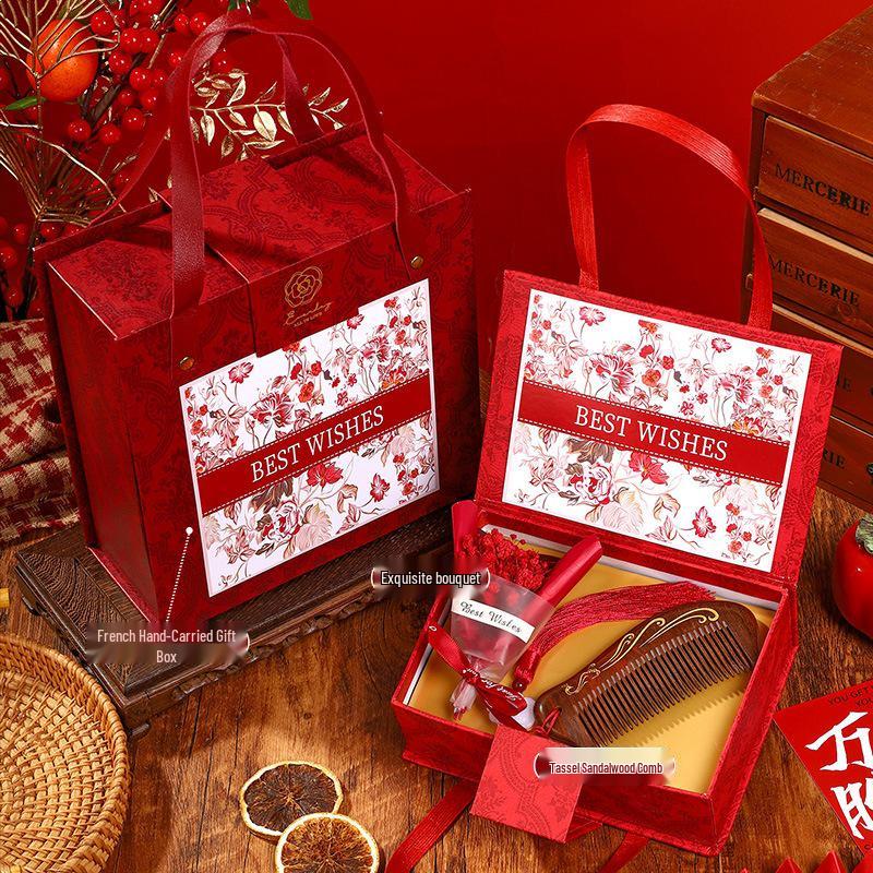 

High-End Wooden Comb Gift Box for Mother s Day, Birthdays, Teachers, or Employees