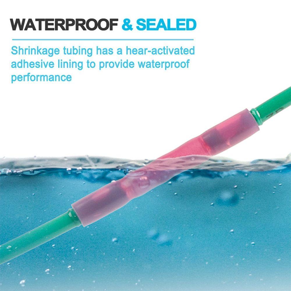 50/100PCS Multicolor Heat Shrink Terminals Insulated Docking Connector Kit Crimp Terminal  Tool