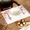 4pcs Romantic Butterfly Floral Placemats – Washable Table Mats, Ideal for Dining, Weddings & Home Decor, Perfect Gift