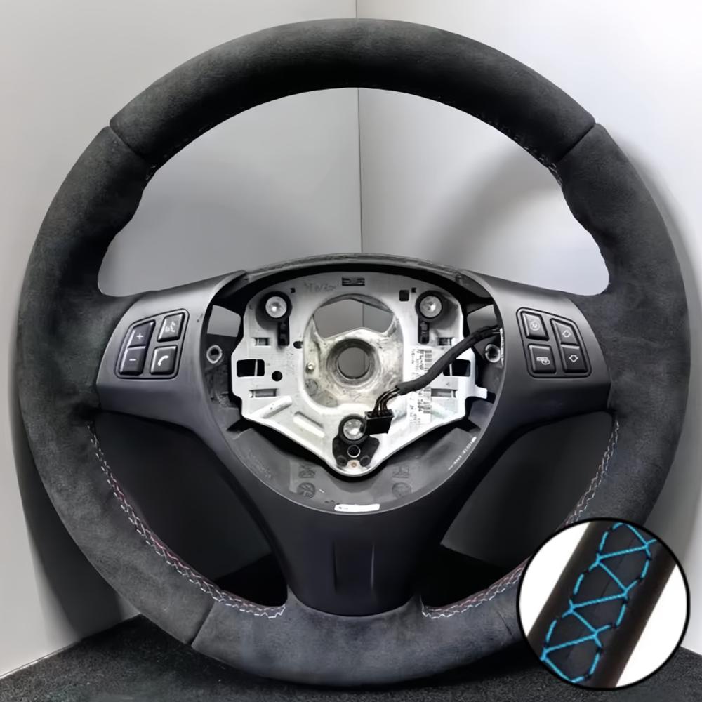 Hand Stitched Steering Wheel Cover Suede