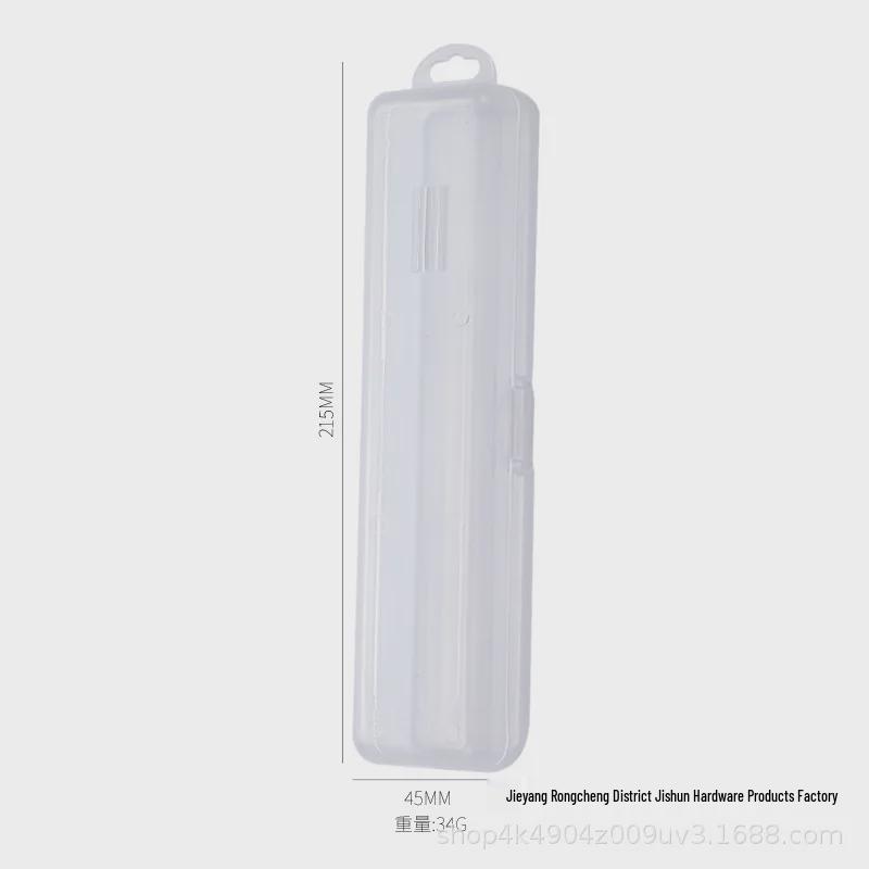 Transparent Flip Cover Storage Box: Convenient Cutlery, Makeup Brush, Spoon, Fork, Toothbrush, and Straw Organizer with Hook