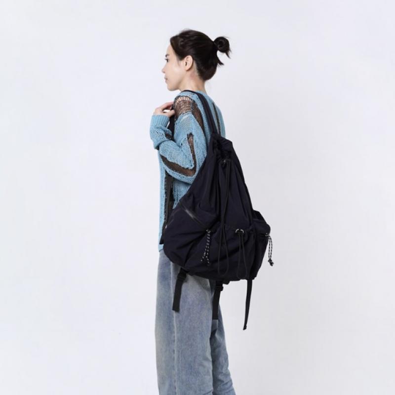 Prends Soin De Toi Drawstring Backpack Nylon Black