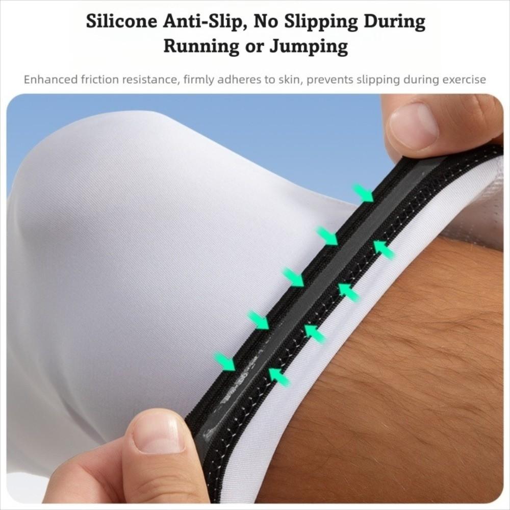 1 Pair UV Protection Full Length Leg Sleeves Sports Compression  for Men Women, Running, Basketball